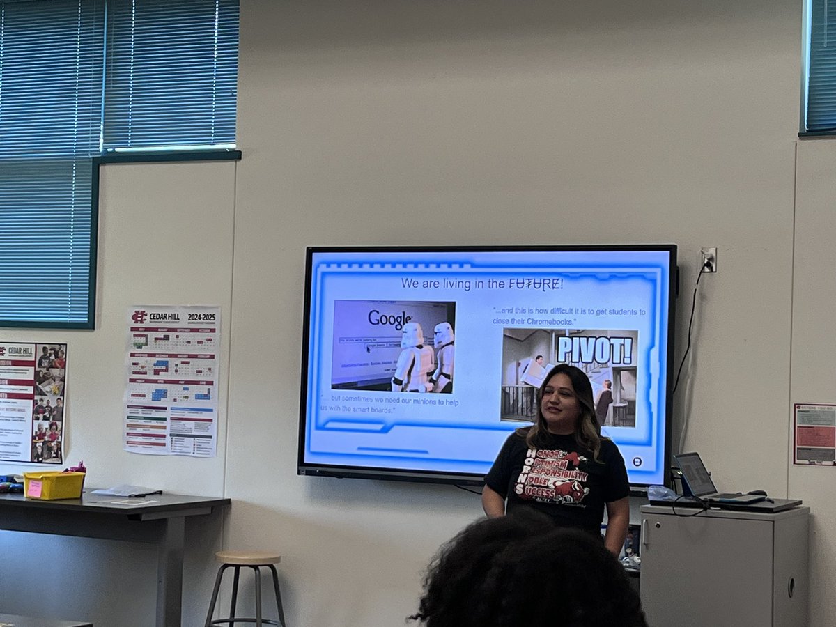techietracey's tweet photo. @cedarhillisd teachers reporting for Technology Bootcamp. A full day of learning and teaching all things technology in the classroom. @CMontLife @millwill77 #caughtusingtech https://t.co/rYoUhCiCFP