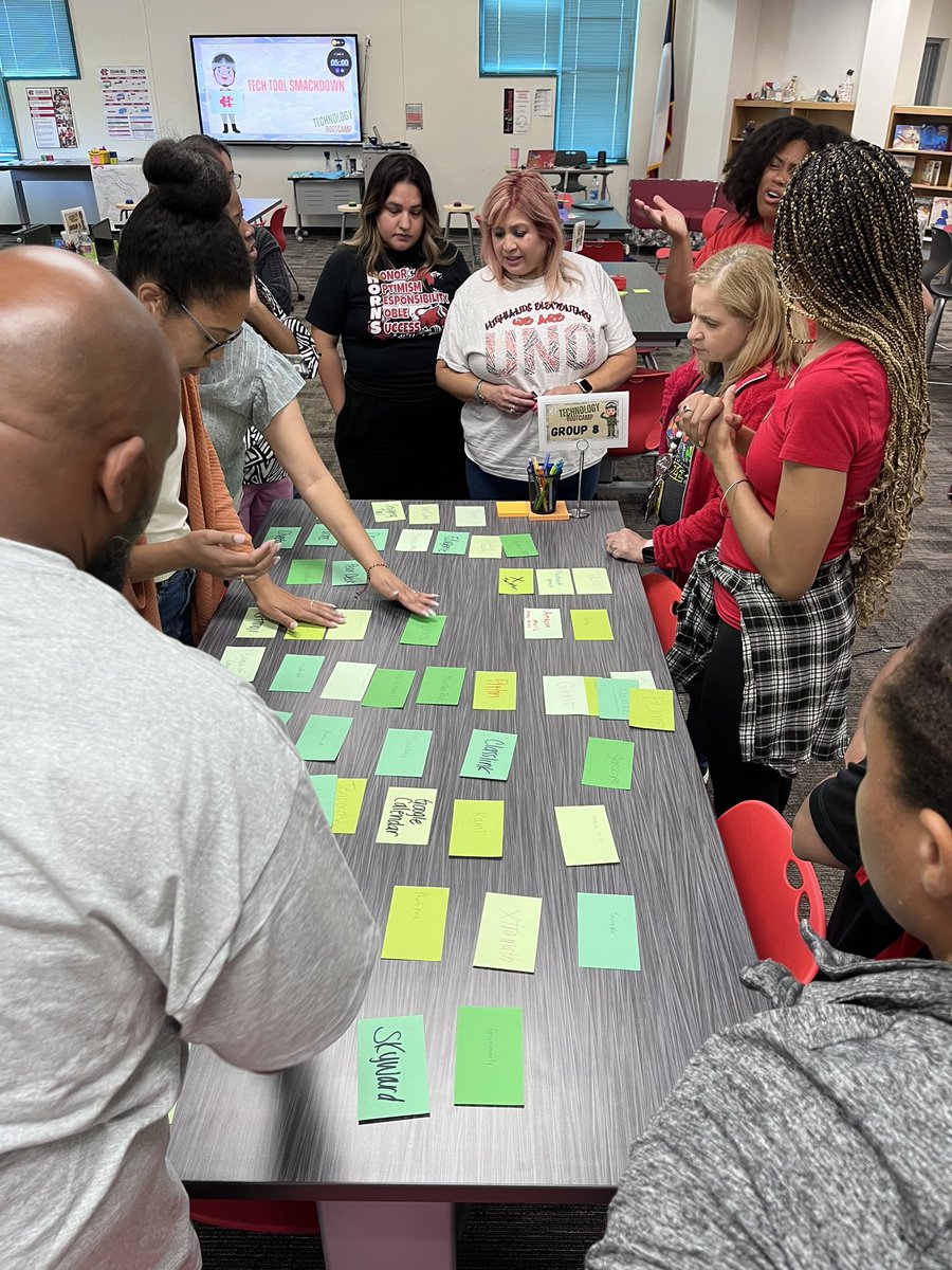 techietracey's tweet photo. @cedarhillisd teachers reporting for Technology Bootcamp. A full day of learning and teaching all things technology in the classroom. @CMontLife @millwill77 #caughtusingtech https://t.co/rYoUhCiCFP
