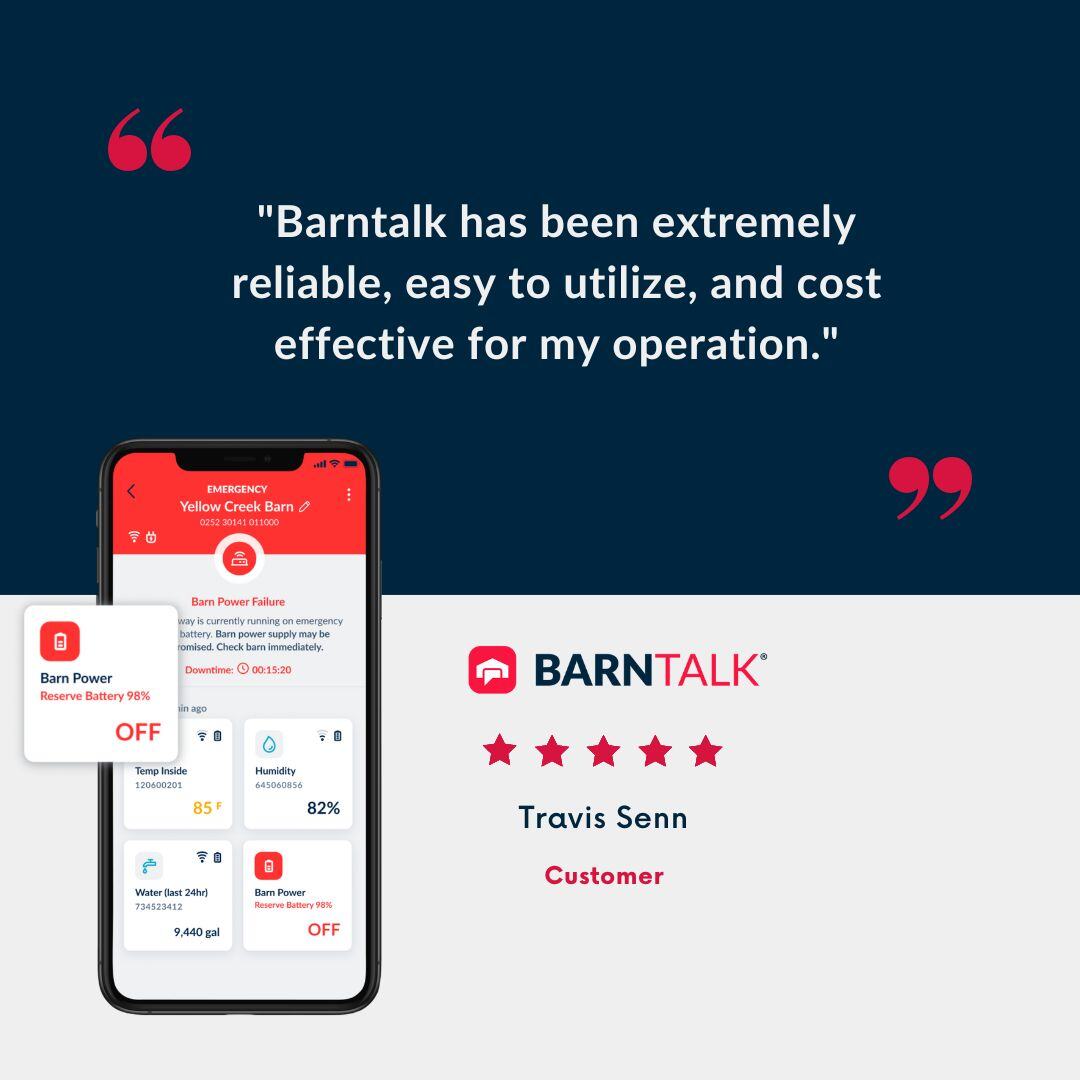 Cut costs without compromising quality.💰 See why Barntalk is the right choice for your operation. #BarnTalk #BarnTools #AgTech
