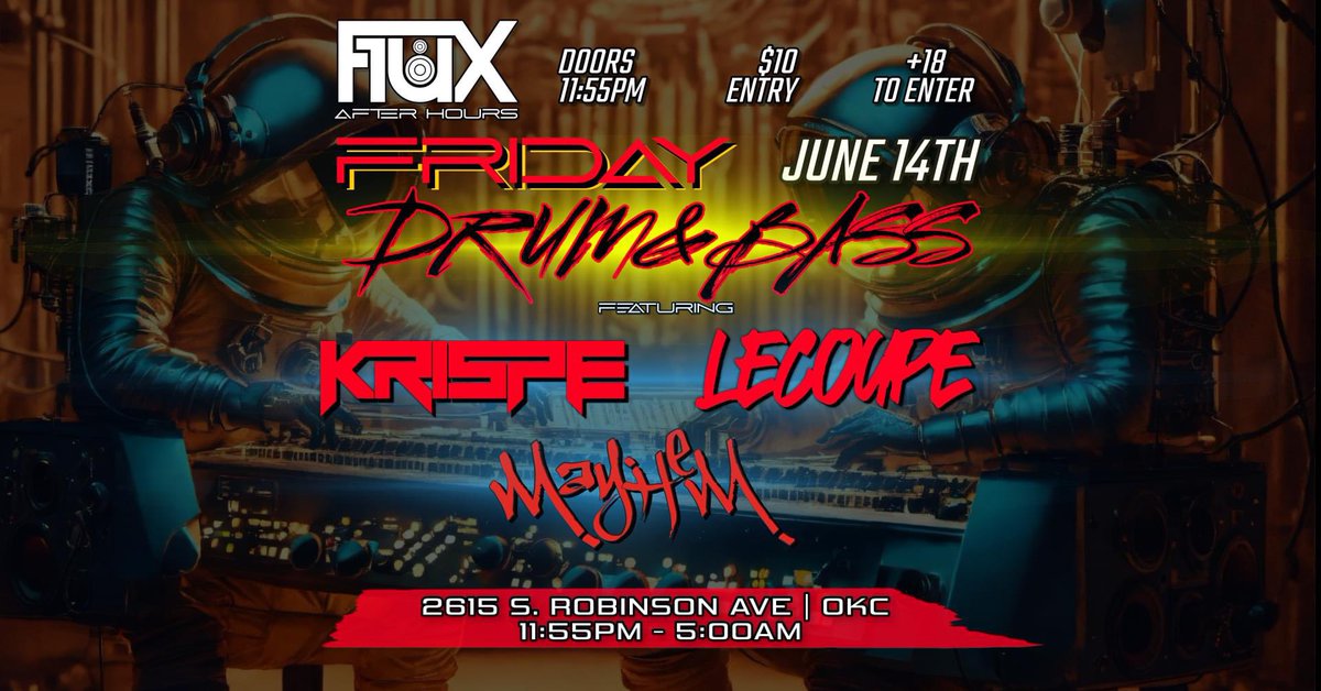 Tomorrow night in OKC!  #okdnb