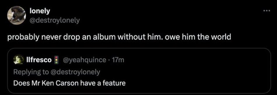 underground_fyp's tweet photo. Destroy Lonely CONFIRMS album is coming this month with a Ken Carson feature 🤔🔥🔥🔥 https://t.co/JnDzRlFuyN