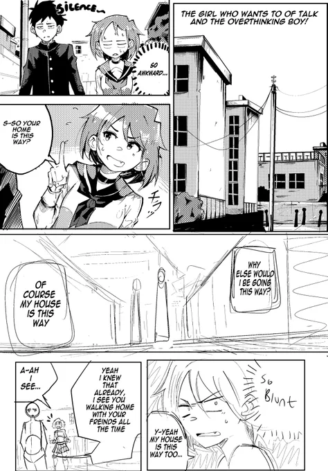 The Overthinking Boy (4 page storyboard) 