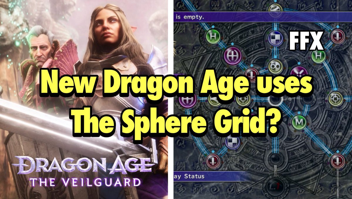 unifadewalker's tweet photo. MY PREDICTIONS FOR THE SKILL TREE IN DRAGON AGE: THE VEILGUARD! It’s going to be similar to the Sphere Grid in FFX? But how? What are your thoughts? Watch on YouTube and let me know!! 👉 
https://t.co/RyuJKqdgsl #dragonage @dailydragonage @Dragon_Age_Fans https://t.co/1DXiSPcCuR