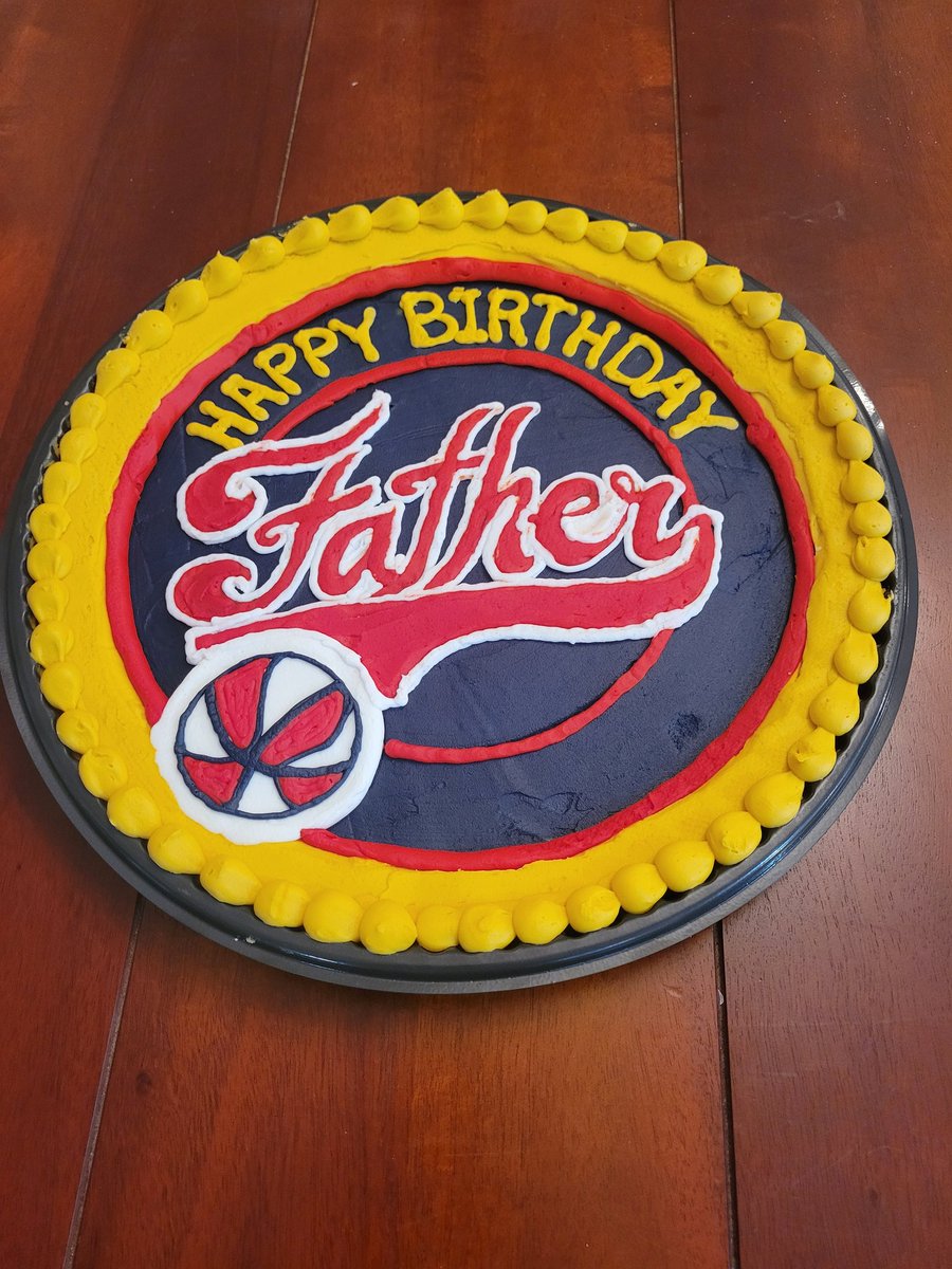 dmbmike40's tweet photo. @IndianaFever, what a great win for my birthday!  So excited to share it with @33katielou . It was a fantastic game by @aa_boston 🤷‍♂️  my birthday cake from my Wife and children,  LFG! https://t.co/B3rij7U1RU