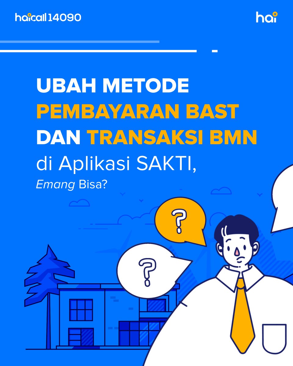 haiDJPb's tweet image. Ubah metode pembayaran BAST dan transaksi BMN di aplikasi SAKTI, emang bisa?!
Bisa dong~ tapi jangan lupa ketentuan terkaitnya ya TemanHAI😉

#SAKTI #BMN #BAST