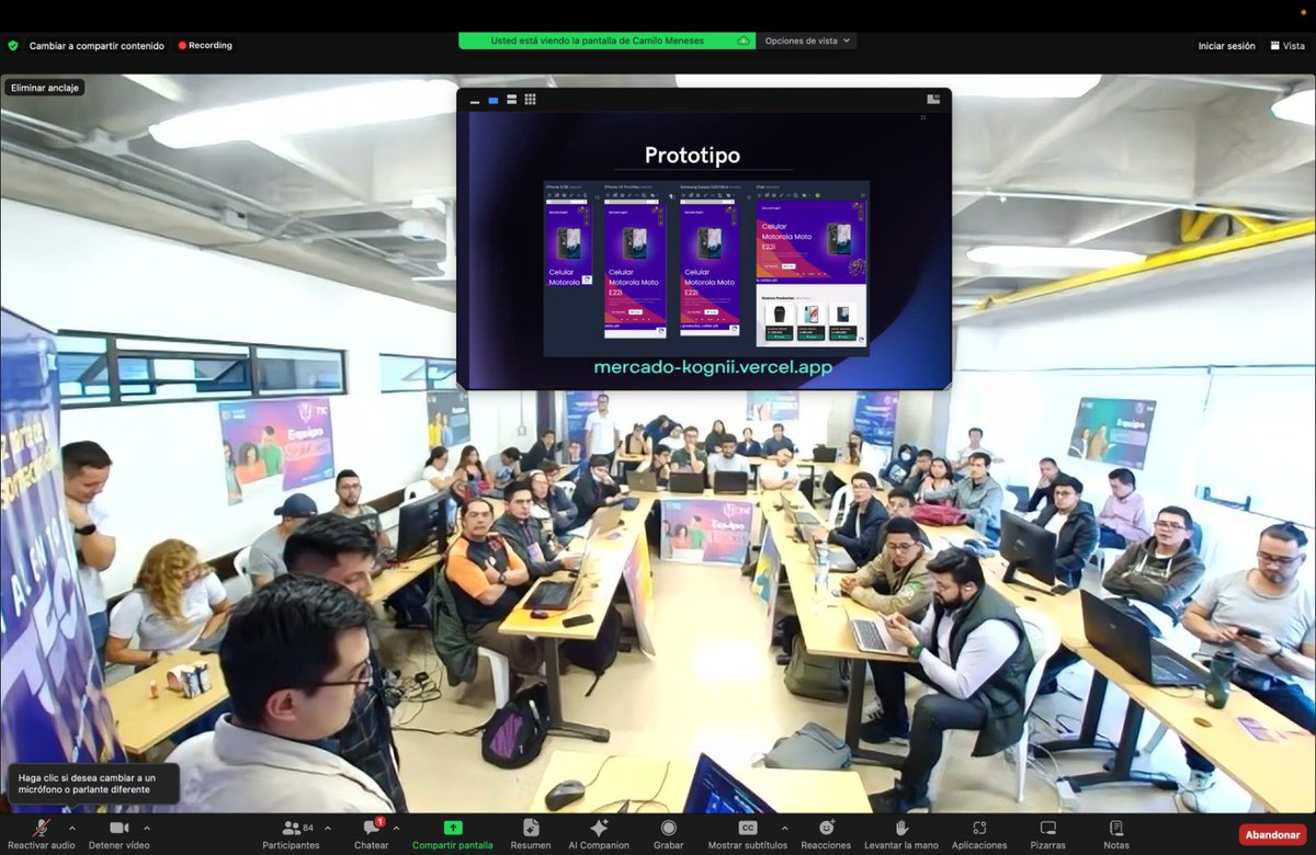 LEIDYDIANASOLER's tweet image. ¡El ritmo en el que avanza la tecnología no para y nuestro #TalentoTECH de #Nariño tampoco se detiene!
👨💻 Así lo demuestran nuestros #CampistasTECH que se unieron en el segundo día de la hackathon y que promete marcar historia.