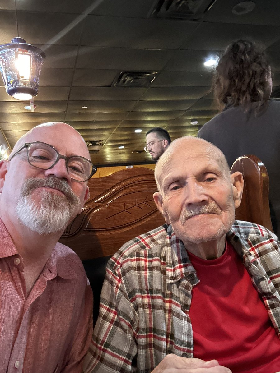 ScottPerkins63's tweet photo. My dad turns 90 tomorrow on flag day. He and mom started taking me to #OUNDA football games when I was 5, he was 34, mom was 31. Life long Sooner and season ticket holder since 1968. Mom’s gone now and we still make all the games. Wish him happy birthday 90 years yOUng! https://t.co/8FJezSf5O7
