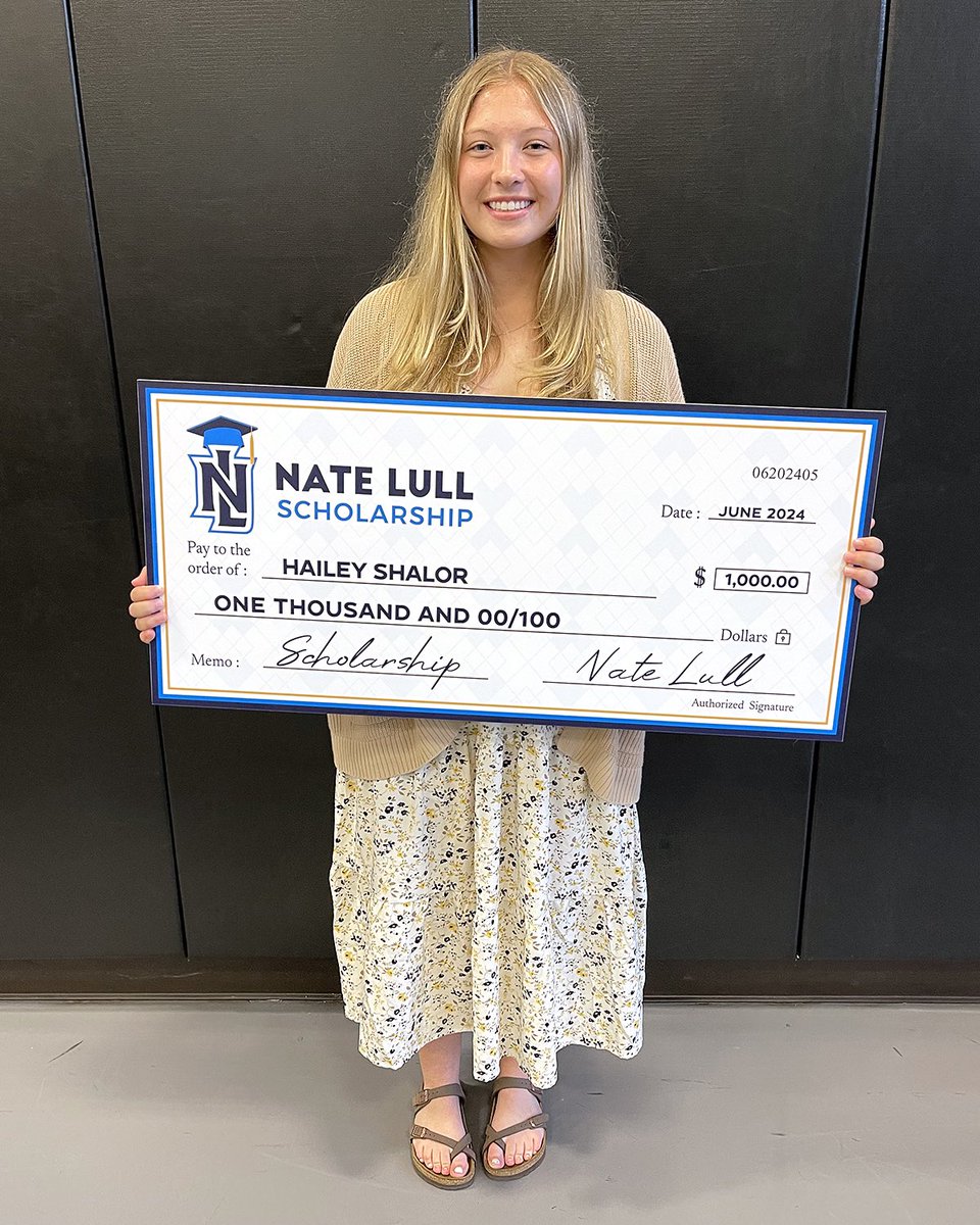 Nate Lull (@natelull) on Twitter photo It’s day four of handing out The Nate Lull Scholarship!
<a href="/HShalor/">hailey shalor</a> from <a href="/Athletics_WCS/">Worcester Coach K</a> is one of our $1,000 award winners
Hailey will study Secondary Math Education & play Basketball at the University of Mount Saint Vincent in NY
Congrats Hailey!
1 more to hand out next week 🎓 It’s day four of handing out The Nate Lull Scholarship!
<a href="/HShalor/">hailey shalor</a> from <a href="/Athletics_WCS/">Worcester Coach K</a> is one of our $1,000 award winners
Hailey will study Secondary Math Education & play Basketball at the University of Mount Saint Vincent in NY
Congrats Hailey!
1 more to hand out next week 🎓