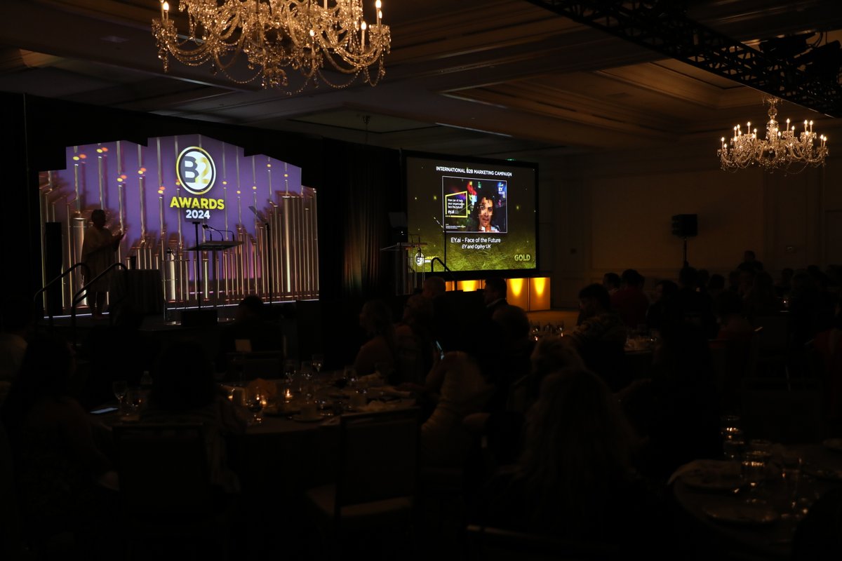 ANAmarketers's tweet photo. Shout out to Ernst & Young- @EYnews and @ogilvy for winning four #ANAB2 awards for the campaign “https://t.co/h8FF2BRxjr - Face of the Future”. https://t.co/8MqIT5Rr4O