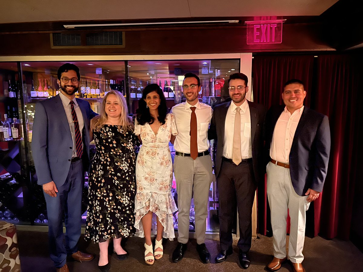 Matt_StarrMD's tweet photo. Congratulations to the graduating Stroke and NIR fellows! It was a great year and a lovely night celebrating!
@PittStroke @PittNeurology @SitaraKoneru @MoeJAhmad @VictorM58763129 @katiederm @NeilSuryadevara Yanal Shaheen https://t.co/XdKrQlqWDW