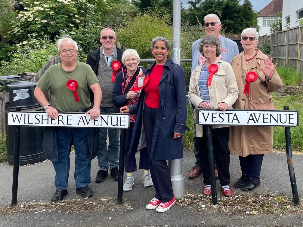Sophia and some of our team out meeting voters. Great to speak to so many people backing Labour's plan for change. Read more about Sophia and Labour's missions for government here: sophiastalbans.co.uk