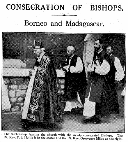 AustAnglican's tweet photo. 7 June 1938: consecration of the Rev. Grosvenor Miles (1901-1978), at St Mary's Church, Lambeth to be Assistant Bishop in Madagascar, where he had served as a missionary for the past three years. #anglican #86years Moved to Australia 1960; Assistant Bishop North QLD 1962-1978. https://t.co/DziW9cUvFZ
