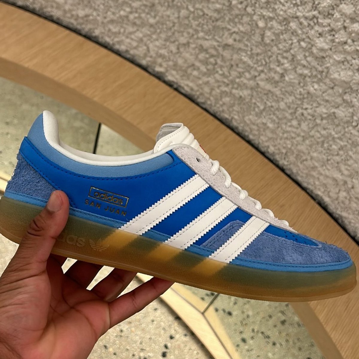 adidas gazelle silver green womens Adidas Gazelle Indoor 'Blue Bird' – The Attic