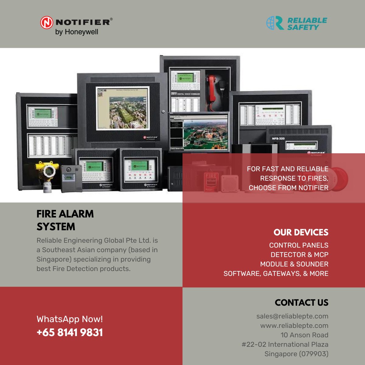 reliablepte's tweet photo. Ensuring safety and peace of mind, Notifier Fire Alarm System combines advanced technology with user-friendly features to provide unparalleled protection.
Protect what matters most with Notifier!
#FireSafety #Innovation #BuildingSecurity #Notifier https://t.co/EbfQxMcmBU