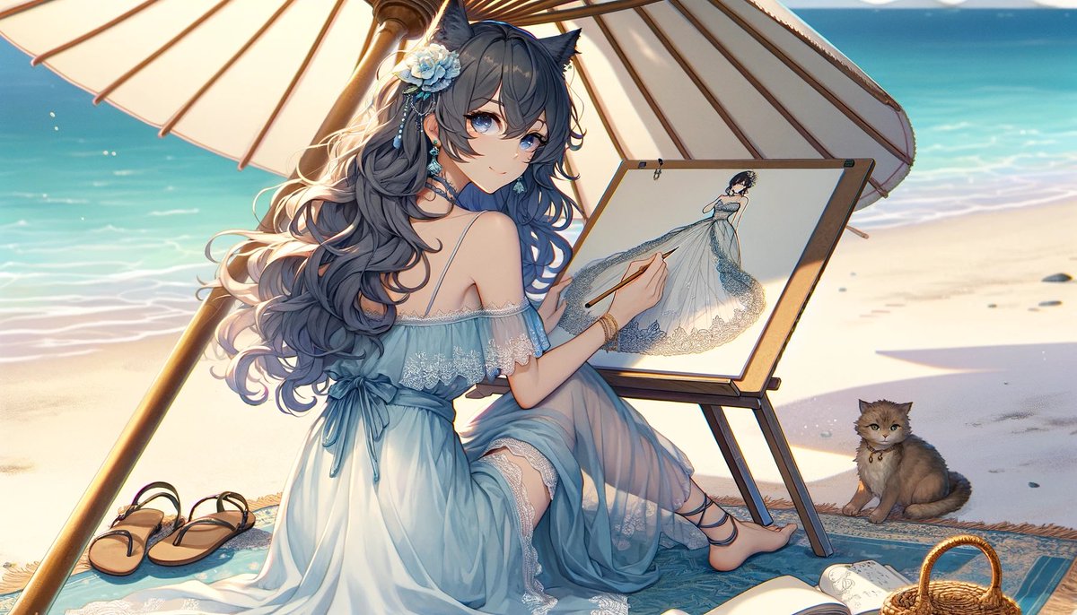 FelClawford's tweet photo. indeed, I resolved to take a respite by the sea
yet could not resist bringing my work
as fate would have it
a charming dress design
danced into my mind
compelling me to sketch it forthwith
such is the plight of a dedicated creator!

xx

#WorkFromAnywhere https://t.co/uMT6YuHTk8