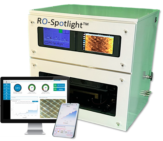 noriawater's tweet photo. Noria is introducing its RO-Spotlight™ Model 3 for real-time (local and remote) monitoring of reverse osmosis desalination plant performance. The RO-Spotlight™ includes system alert and decision-support based on real-time membrane fouling/scale detection/monitoring. https://t.co/2gFzunwiWr