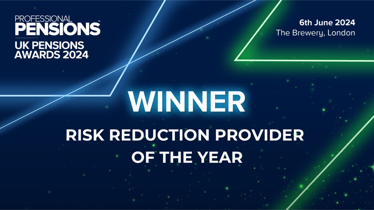 We are thrilled to announce that <a href="/PensionCorp/">Pension Insurance Corporation</a> has been awarded the Risk Reduction Provider of the Year award!

#UKPA