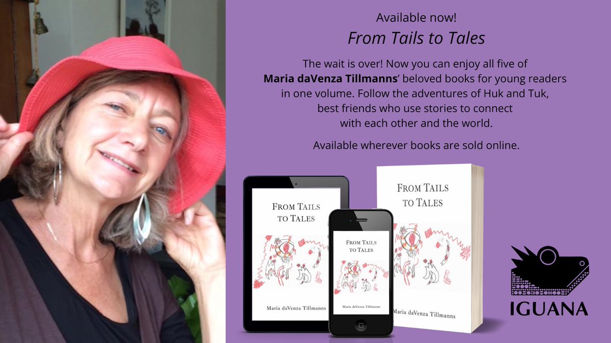 The wait is over! Now you can enjoy all five of Maria DaVenza Tillmanns’ books for young readers in one volume. FROM TAILS TO TALES gathers together the adventures of Huk and Tuk, best friends who use stories to connect.
iguanabooks.ca/books/from-tai…
#philosophyforkids #connection