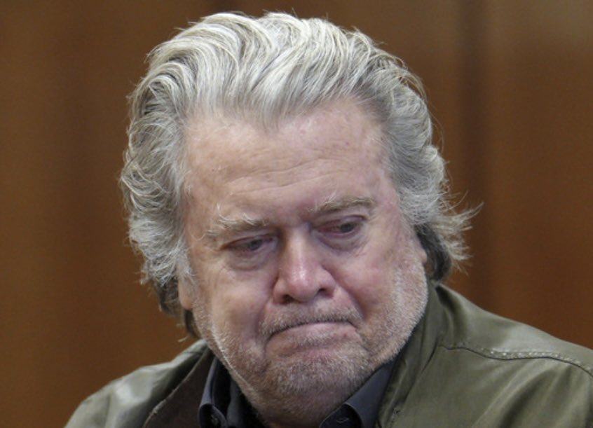 Steve Bannon is reportedly FURIOUS that a federal judge has ordered him to report to prison on July 1.

The silver lining, however, is that Bannon may finally be forced to take a shower. 🚿