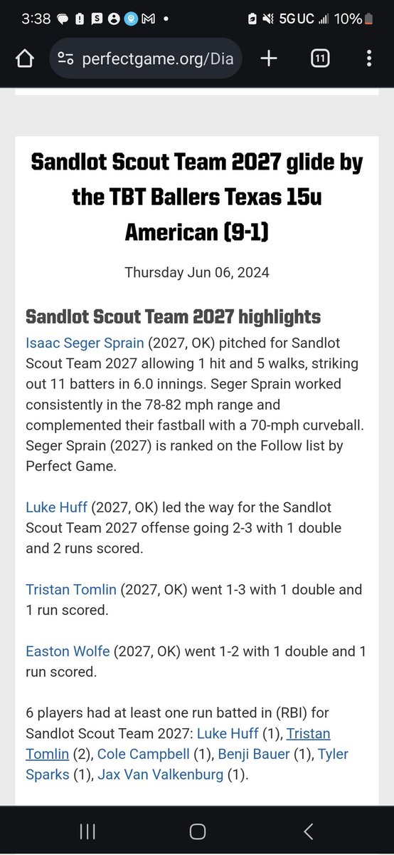 Good start! 
8am game tomorrow vs marruci elite!