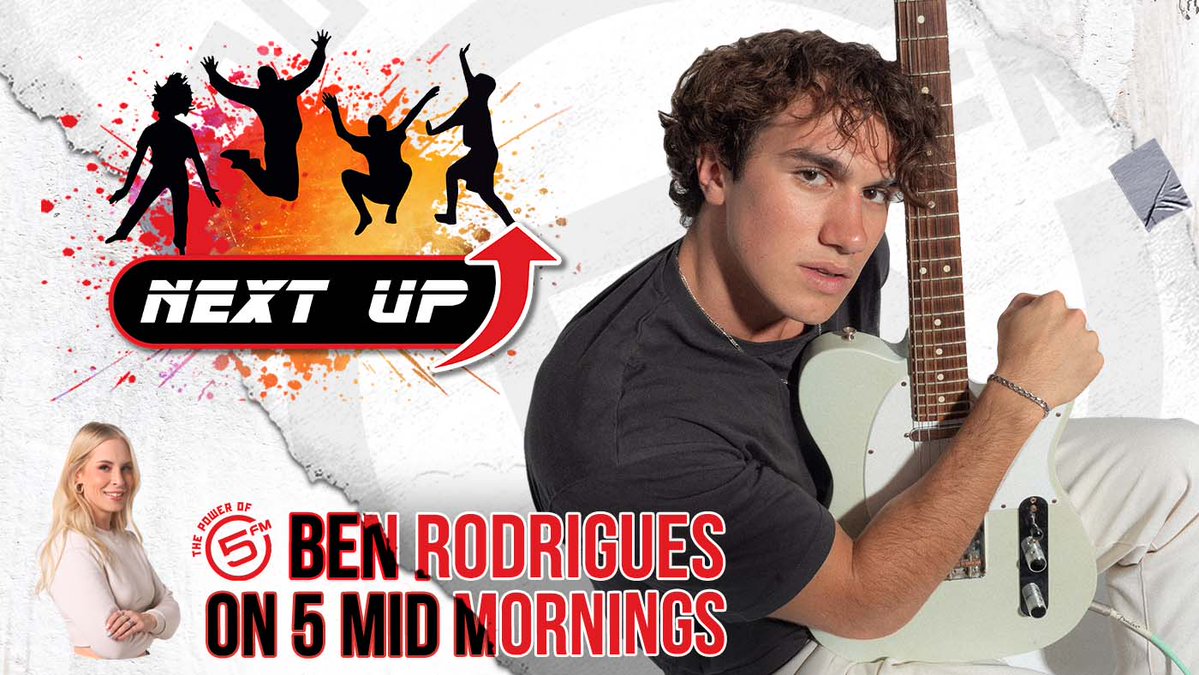5FM (@5fm) on Twitter photo Young, rising stars are taking over the 5FM airwaves every Friday this Youth Month!
Tik Tok Sensation and musician Ben Rodrigues will be co-hosting #5MidMornings with <a href="/StephanieBe/">Swiftie Be</a> from 11am-12pm today. Tune in! 🥳 Young, rising stars are taking over the 5FM airwaves every Friday this Youth Month!
Tik Tok Sensation and musician Ben Rodrigues will be co-hosting #5MidMornings with <a href="/StephanieBe/">Swiftie Be</a> from 11am-12pm today. Tune in! 🥳