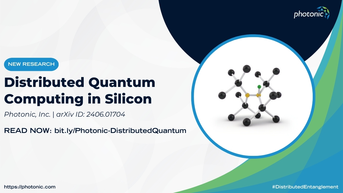 TeamPhotonic's tweet photo. New research alert! @TeamPhotonic's “#DistributedQuantumComputing in Silicon” paper presents a demonstration of entanglement distribution between qubits in separate cryostats. It marks a key step towards scalable #QuantumComputing and #QuantumNetworks: https://t.co/tqkbIvNNAw https://t.co/ulghjKxlSz