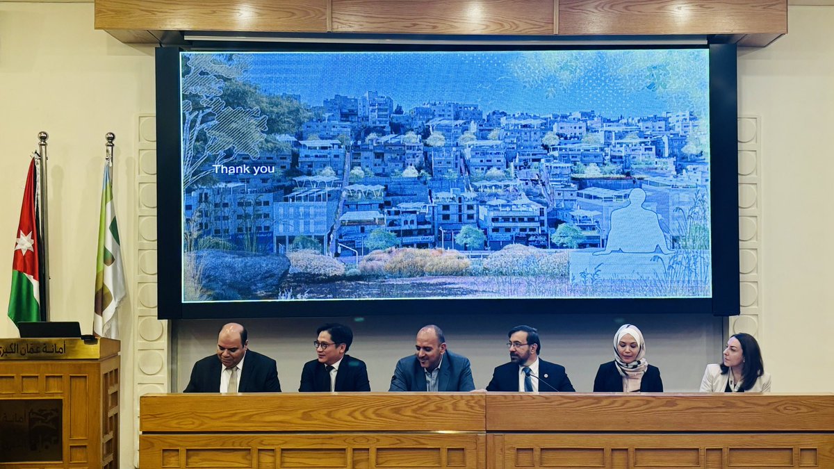 Privileged to share the stage with H.E. Dr. <a href="/YousefShawarbeh/">د. يوسف الشواربه Yousef Alshawarbeh</a>, the Mayor of Amman, and <a href="/HollyBenner_wbg/">Holly Welborn Benner</a>, to launch the new publication “#FutureAmman Positioned at a Juncture: Three Strategies toward Climate-Smart Spatial Transformation” <a href="/WorldBankMENA/">World Bank MENAAP</a> <a href="/WBG_Cities/">World Bank Cities</a>