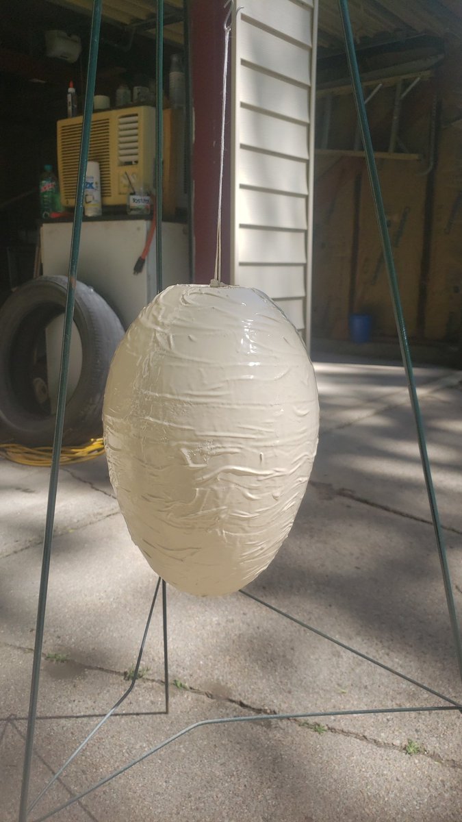 BrandonCulliso1's tweet photo. Newest fallout project making a Deathclaw Egg. https://t.co/vvhEiQgZks