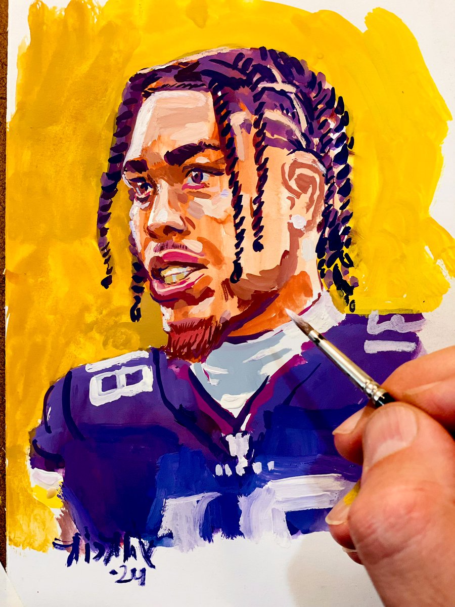 Justin Jefferson sketch. #skol <a href="/JJettas2/">JJETS✈️</a>