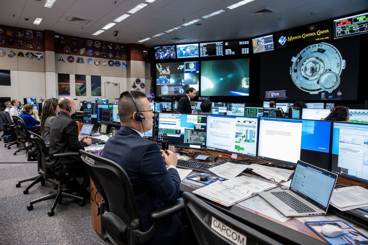 History in the making!

<a href="/NASA/">NASA</a>_Astronuats Butch Wilmore and Suni Williams aboard the @NASA <a href="/BoeingSpace/">Boeing Space</a> #Starliner spacecraft docked to the International Space Station (<a href="/iss/">ishaan</a>) at 12:34pm CT. 

NASA's Boeing Crew Flight Test mission is the first time since shuttle that primary