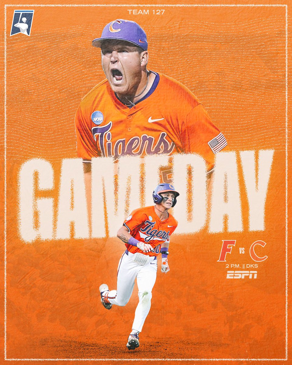 ClemsonBaseball's tweet photo. Game 1️⃣. #CUatDKS

GAMEDAY ➡️ https://t.co/ablek0riuJ https://t.co/XSyrWIKMBN