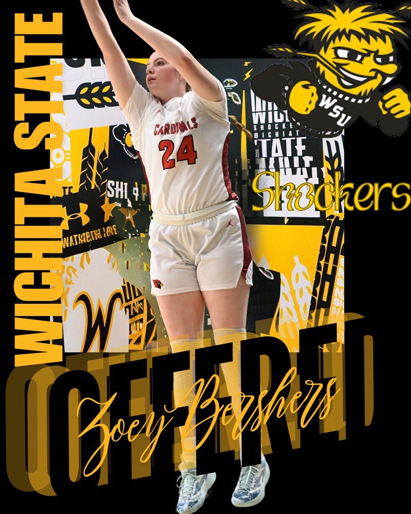 After a great conversation I’m blessed to announce I have received an offer from <a href="/GoShockersWBB/">Wichita State Women’s Basketball</a>! Thank you <a href="/terrynooner/">Terry Nooner Jr.</a>,  <a href="/coachPHkicks/">Patrick 'Coach P' Harrison</a> and the rest of the staff for believing in me!! <a href="/SAFinestbball/">SA Finest Basketball</a> <a href="/farmingtonfast/">Lady Cardinal Basketball</a>