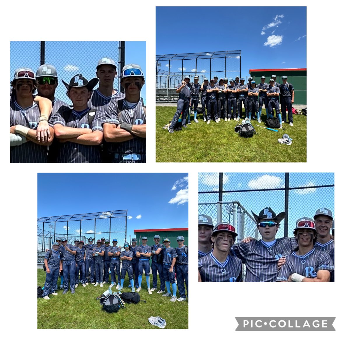 Rhino2026B's tweet photo. 2 big wins to start the tourney! Huge day for Rhett Harris, and Tyler Forristal dons the stetson in his Rhino debut with 3 innings of lights out relief. @RhinoBaseball #twoforthemoney #moretocome https://t.co/payhN8RLbS