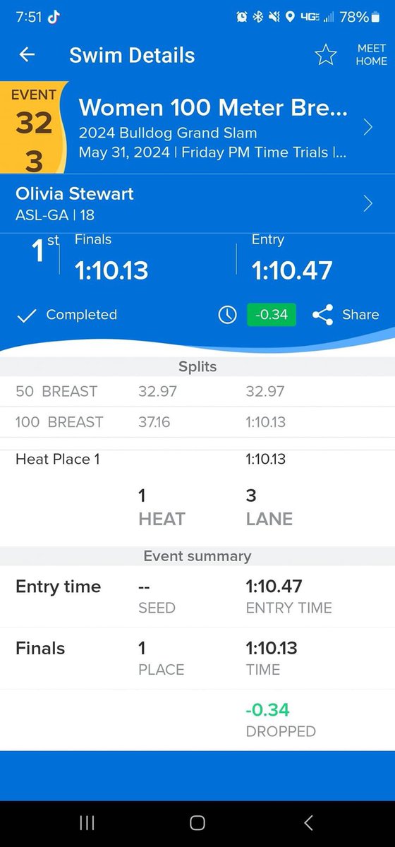 SHS Alumni, Olivia Stewart, made her Olympic Trials cut time in the 100m backstroke! Devils doing great things. Congrats, Olivia. 🇺🇸🏊🏼‍♀️