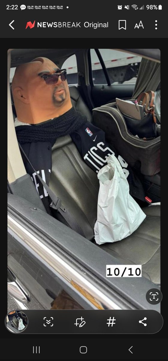UniversalBojack's tweet photo. @fluffyguy I think someone is using your decoy to drive in the carpool lane. Lol https://t.co/va1P5LiN00
