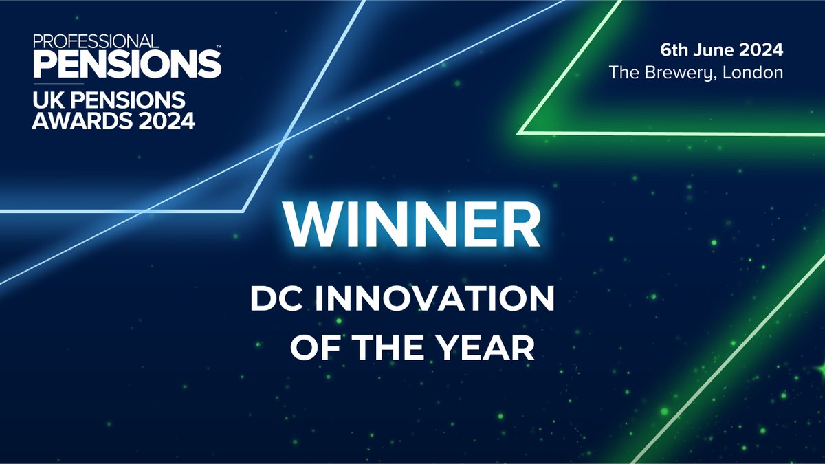 We are thrilled to announce that <a href="/USSpensions/">USS</a> has won the DC Innovation of the Year award at the UK Pensions Awards tonight - Massive well done 👏

#UKPA