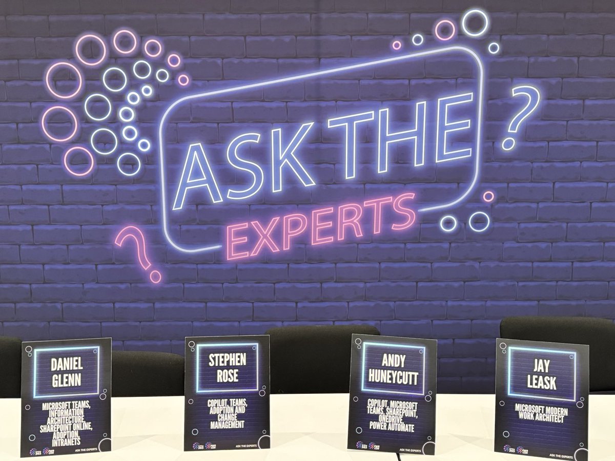 stephenlrose's tweet image. It’s time to Ask The Experts! Come on down and ask your questions.. #techcon