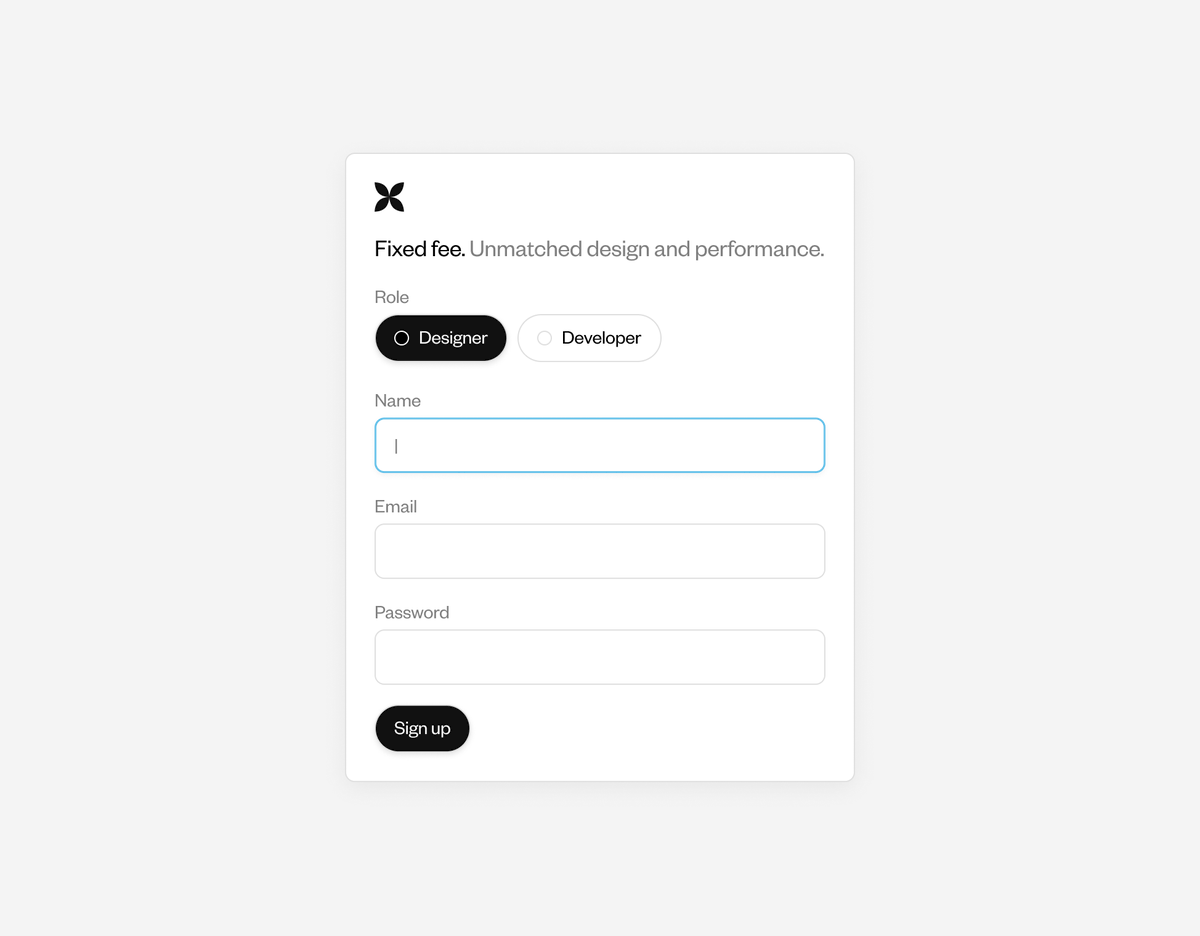 started the #dailyui challenge for the first time ever. will share my designs here. day 1 is a sign up modal.