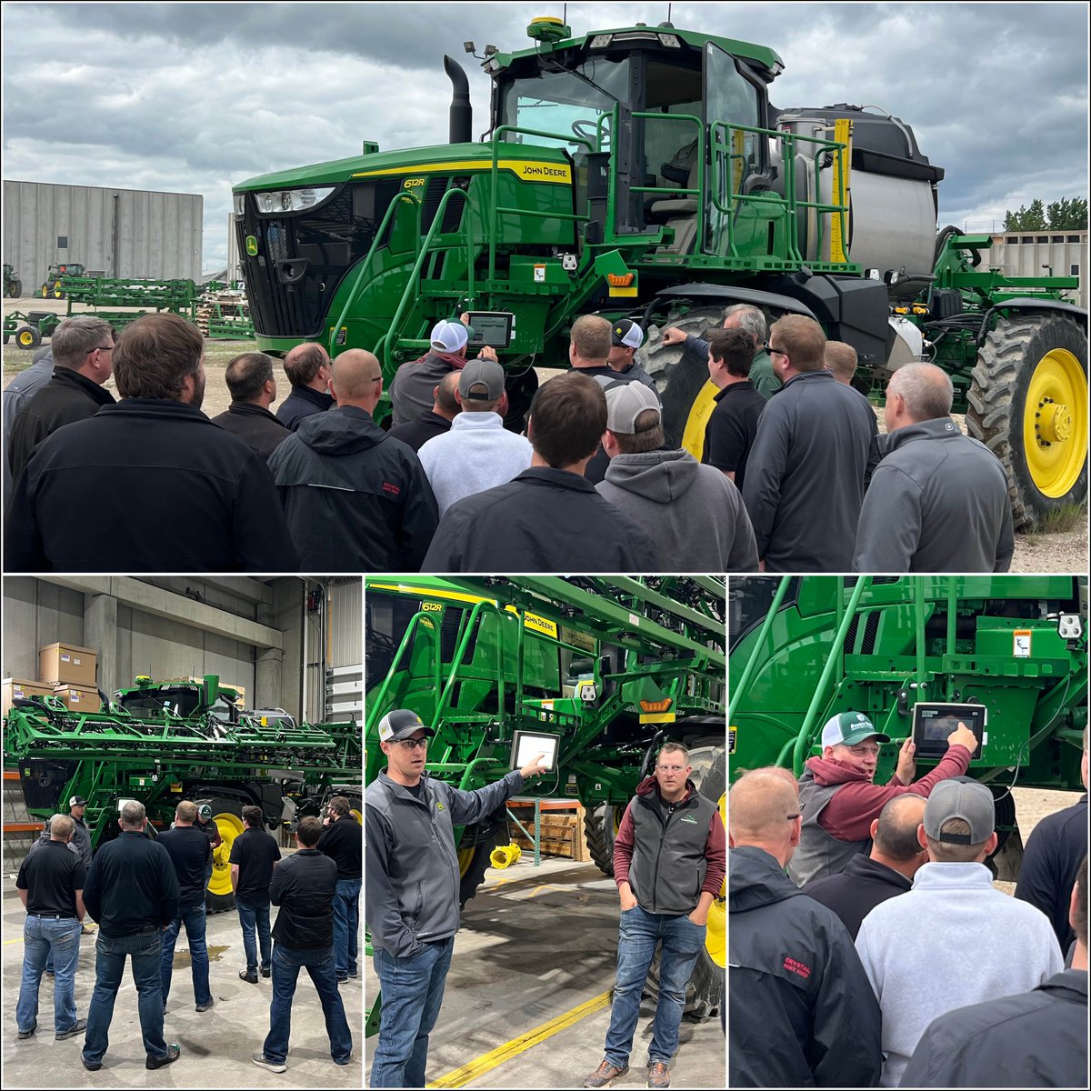 The True North Sales Team took on a refresher training featuring our demo 2022 612R that's been equipped with a See &amp; Spray Premium Precision Upgrade Kit. Thank you to Calvin from Deere and the True North Precision Technology Team for hosting this at our Impact Center facility!