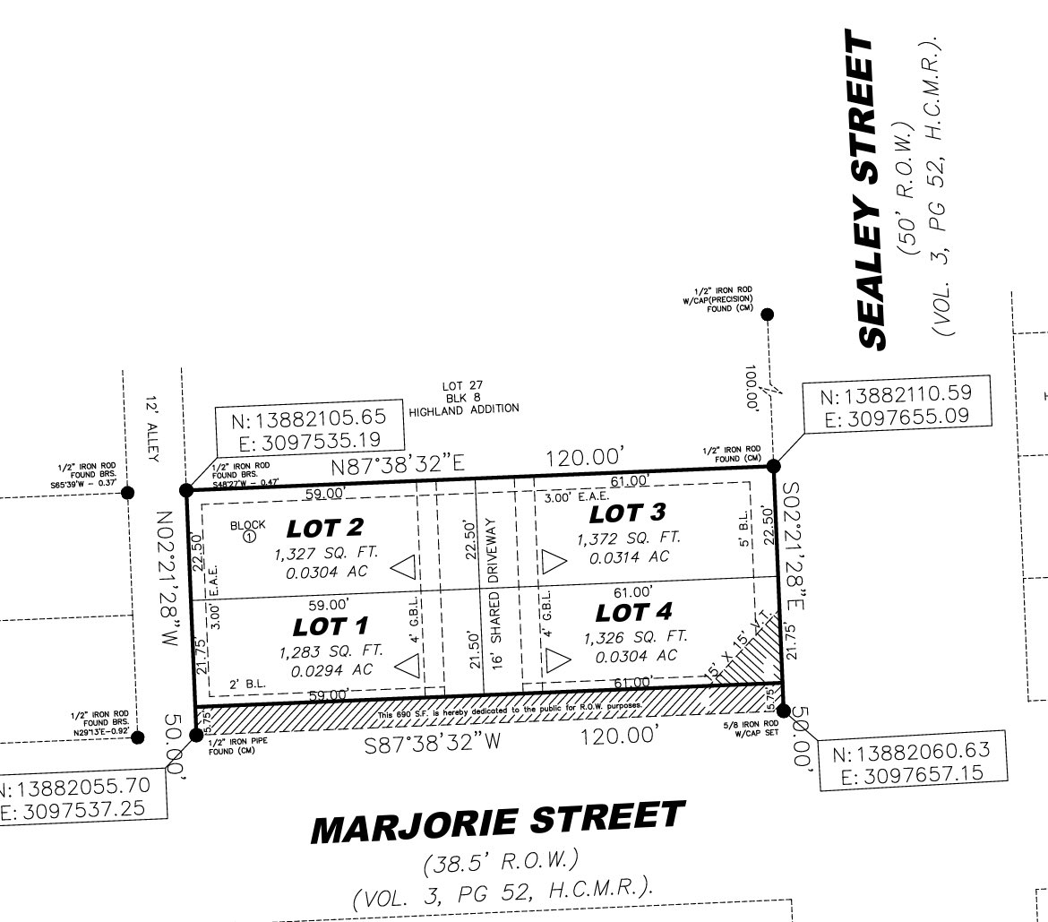 CGEAPlanning's tweet photo. We are extremely excited to be the ONLY PLANNING FIRM in Houston to obtained the first small lot variance in the City of Houston.

#BuildDevelopment by #CGEAPlanning
is a four lot Replat with a shared driveway dense development in Acre Homes. 

#LatinoPlanners #CGEA https://t.co/PIXqSqzVvW