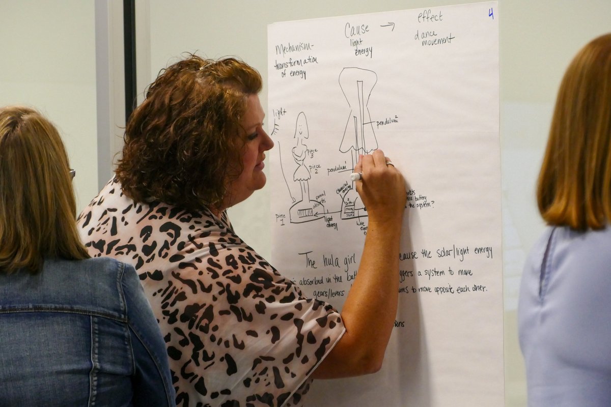 Our amazing science educators had an incredible day of learning from Dr. Paul Andersen! Focused on 3-D instruction, participants learned about modeling instruction and more. We can't thank Dr. Andersen and these educators enough for making today a formula for success! 🧪