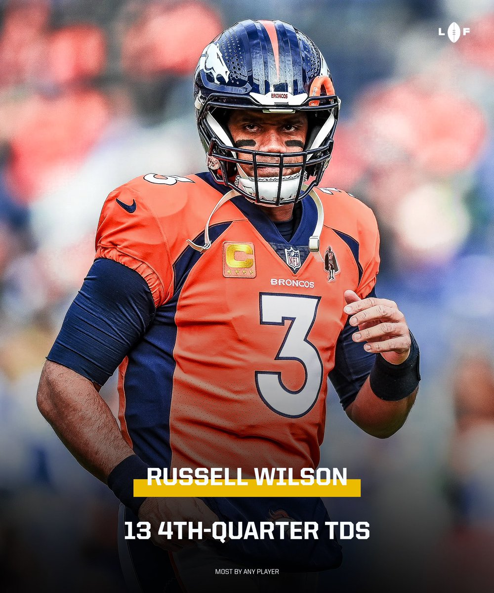Russell Wilson had more fourth-quarter touchdowns than any player last season.