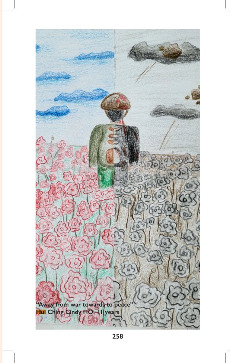 WTCE2022's tweet photo. The sixth of June is a date etched in the memories of generations as D-Day. Some of the children's artwork in "War through Children's Eyes" serves as a poignant reminder of how fragile peace is. Let these drawings remind us all of the profound impact of war. #ChildrensArt #DDay https://t.co/yyQyR5vcGe