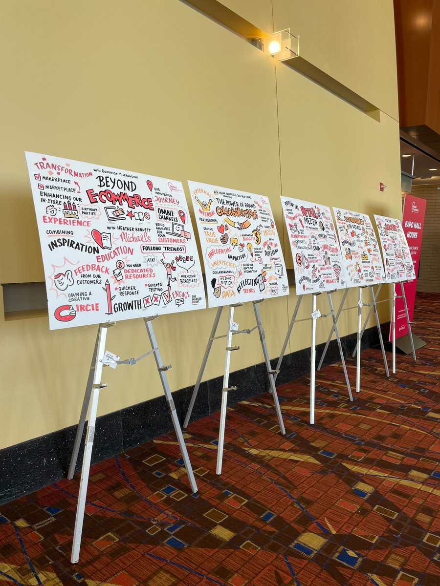 We had an artist on-site at #RICE24 creating these pieces during our sessions, and they came out great! How do you visualize #content, #community and #commerce?