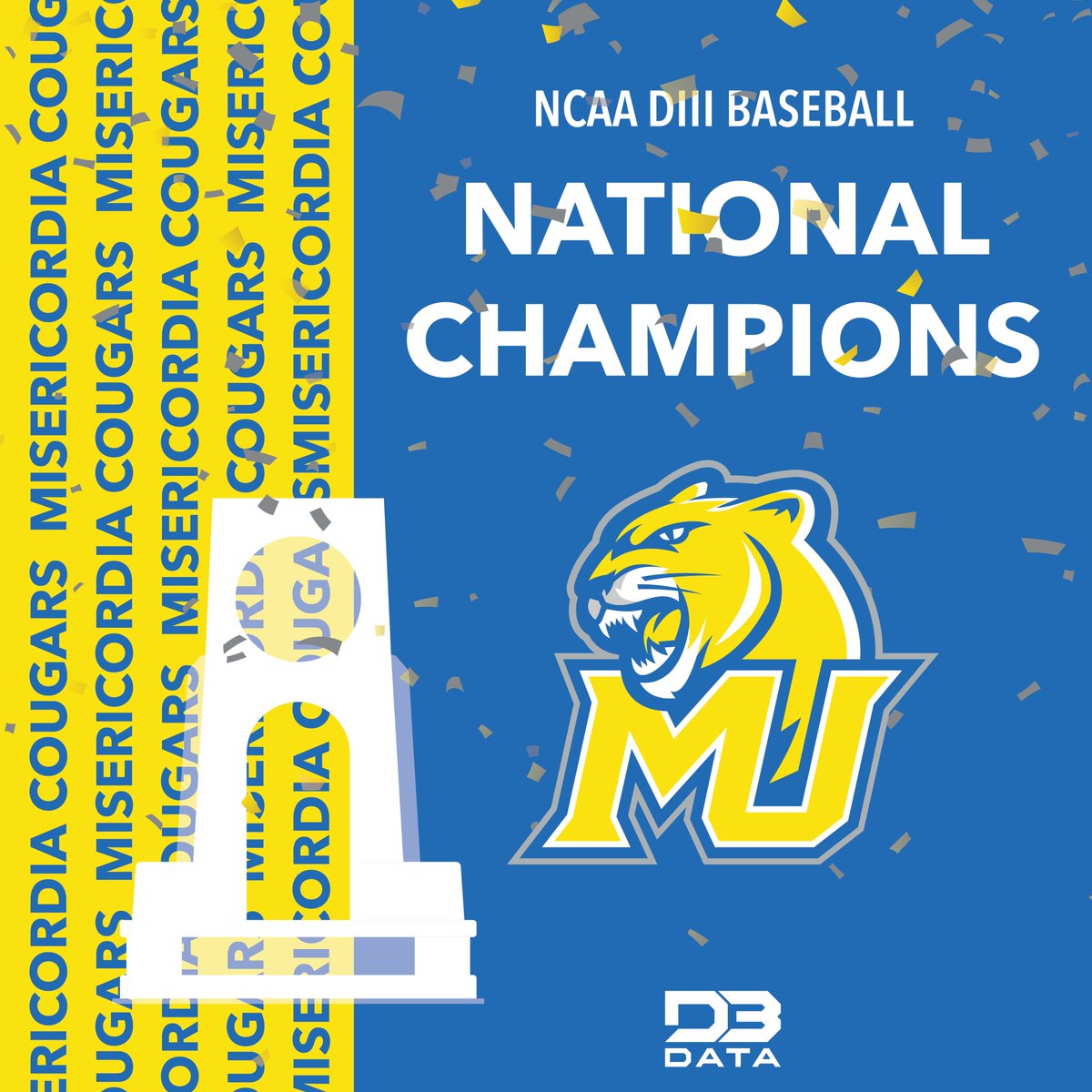 Misericordia are the 2024 DIII Baseball National Champions!
#d3data #d3 #d3sports #d3baseball