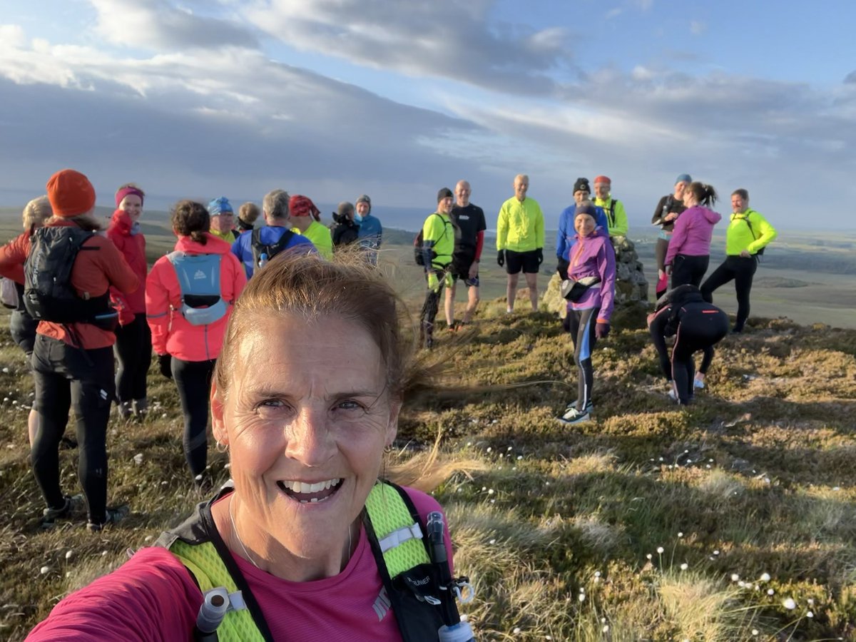 When your local hill got a little busy. North Highland Harriers club night out - introducing some road runners to the hills …. think they will be back #hillrunning