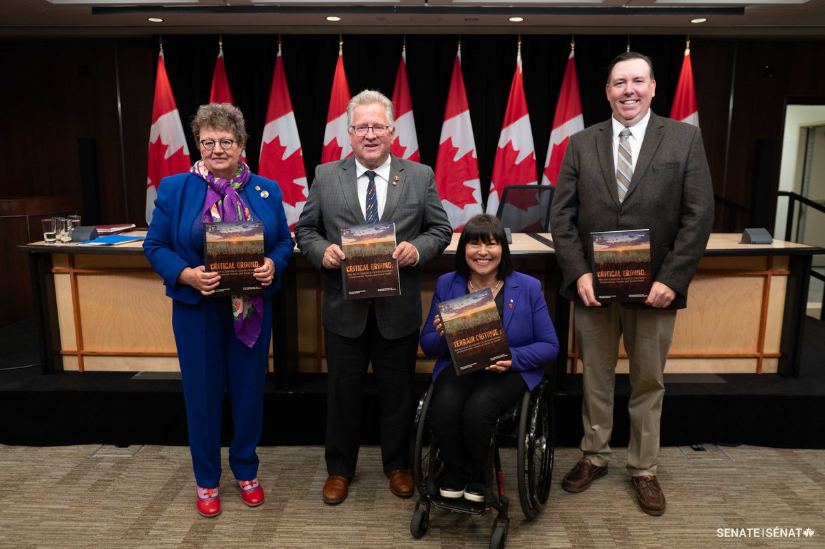 Today I had the honour of participating in the press conference about the release of the <a href="/senateca/">Senate of Canada</a> AGFO committee study on Canadian soil health with <a href="/SenatorRobBlack/">Senator Rob Black, P. Ag. (Hon)</a> <a href="/CPetitclerc/">Chantal Petitclerc</a> and Senator Paula Simons. Some excellent work done by the committee and staff! <a href="/soilcouncil/">Soil Conservation Council of Canada</a>