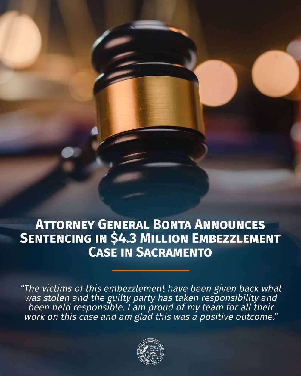 Rob Bonta on X: &ldquo;This case was an excellent example of the justice 