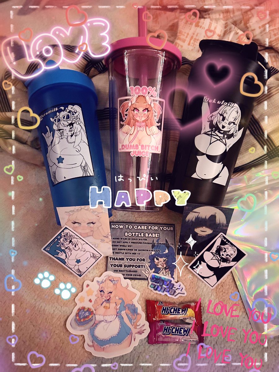 Kariimawii's tweet photo. yes SIRRRRRR π€©βΌοΈπ«‘π―ββοΈπ©· SO EXCITED TO BE #bottlebased with my haul from bottle babes!!! thank u sm to my dearest friend #alcremilk for all the hard work put into this package! i brought my cup to work and my brother loves his #dekuloid shaker as well βοΈπββοΈ https://t.co/Koy4Cr0BBY