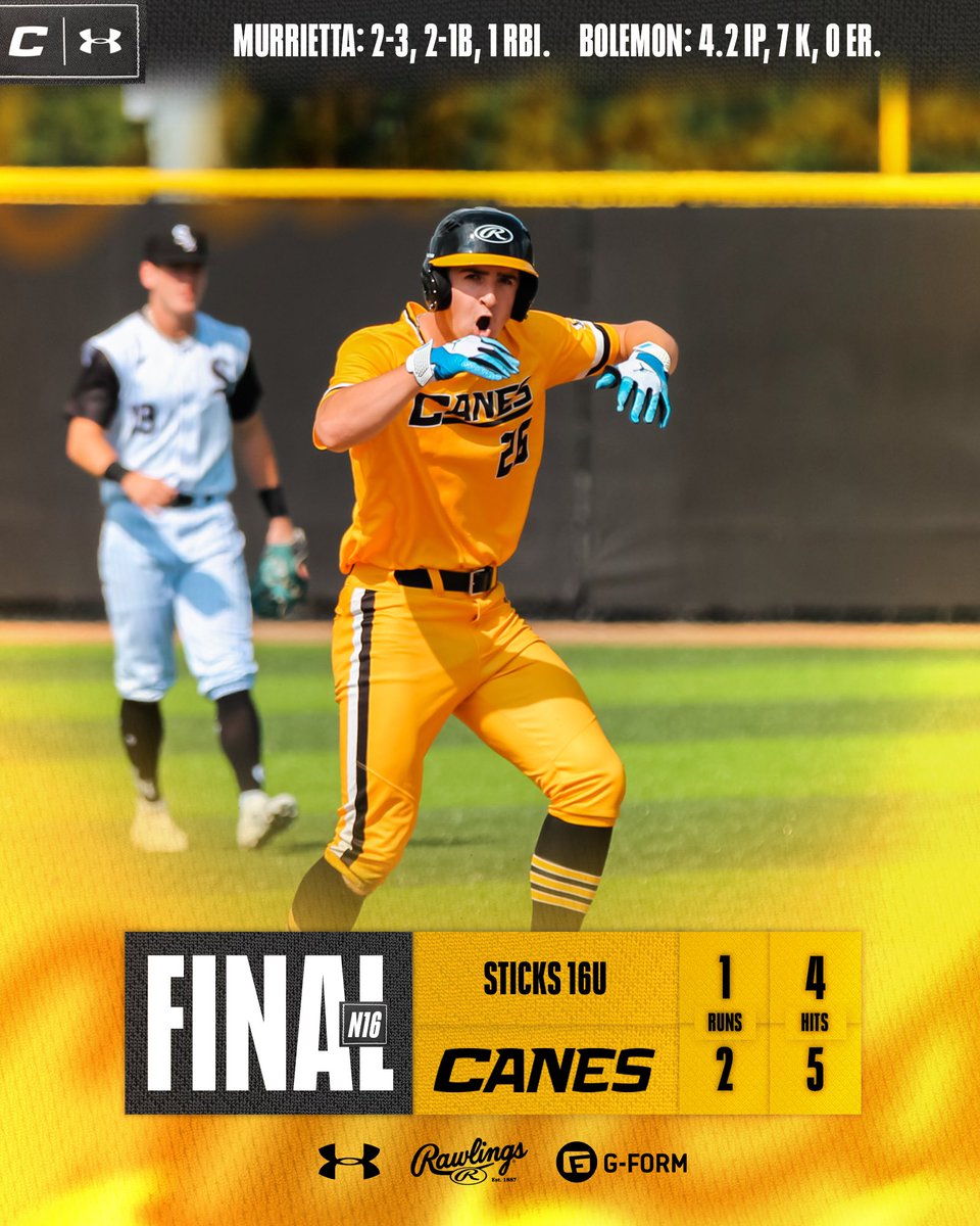 16u National is starting the summer off 1-0!

#TheCanesBB | #NPI #DifferentBrandOfBaseball